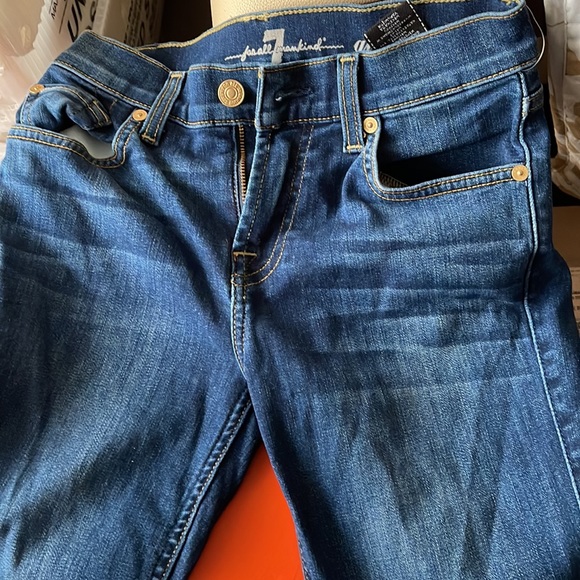 New 7 for all mankind Gwenevere Blue Jeans size 25 - Picture 2 of 6